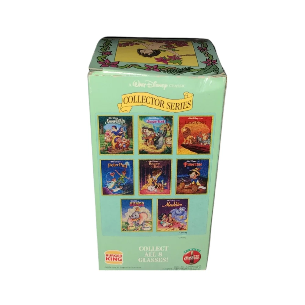 🐒 Vintage 1994 Disney Burger King The Jungle Book Collector Series Glass in Box